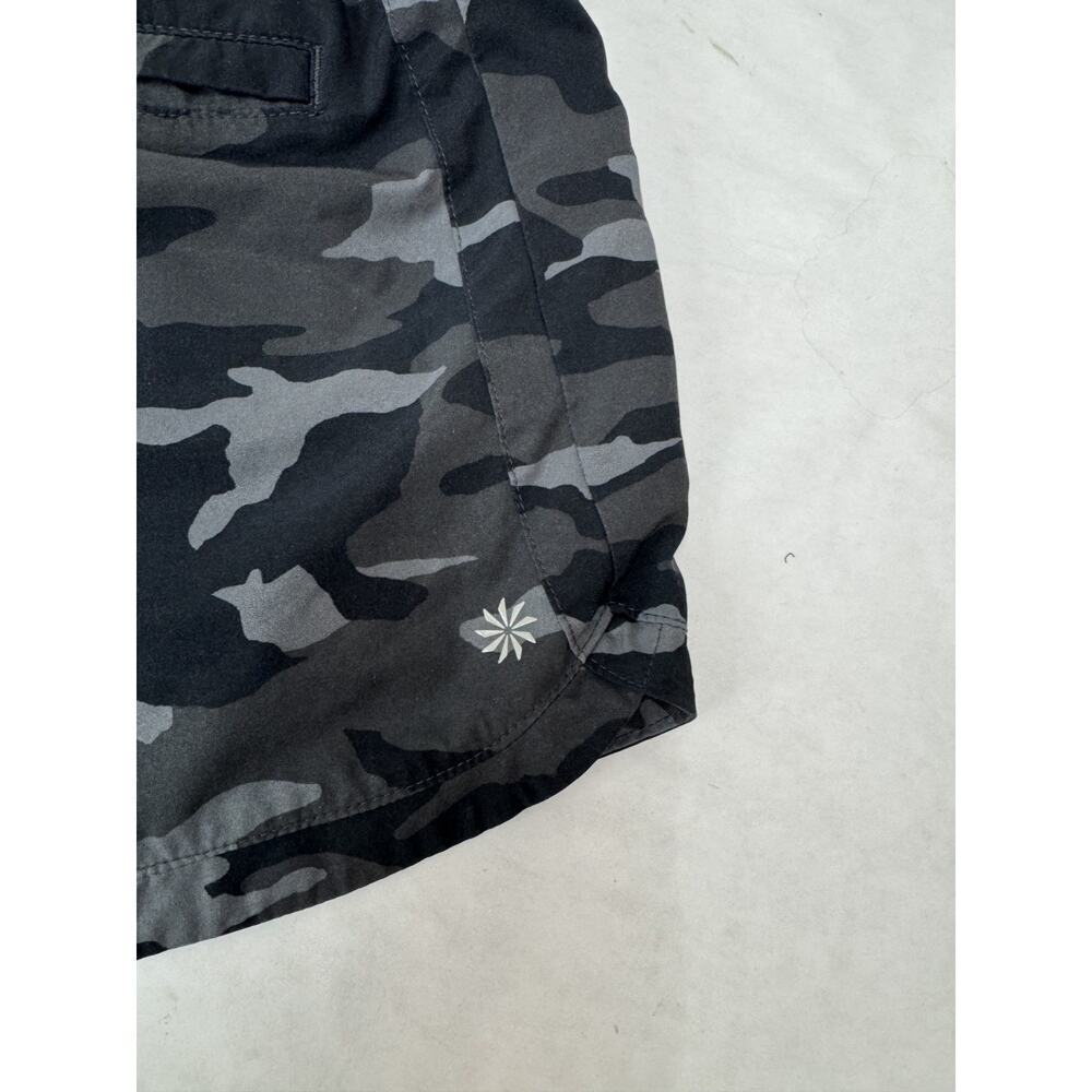 Athleta Girl All Play 3" Short Girl's Sz XXL 16 Athletic Black Camo Zip Pockets - Picture 9 of 9